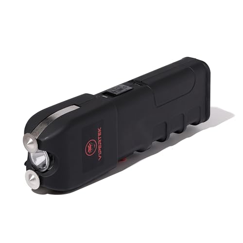 VIPERTEK VTS-989 Stun Gun for Self Defense Rechargeable with LED Flashlight - Image 6