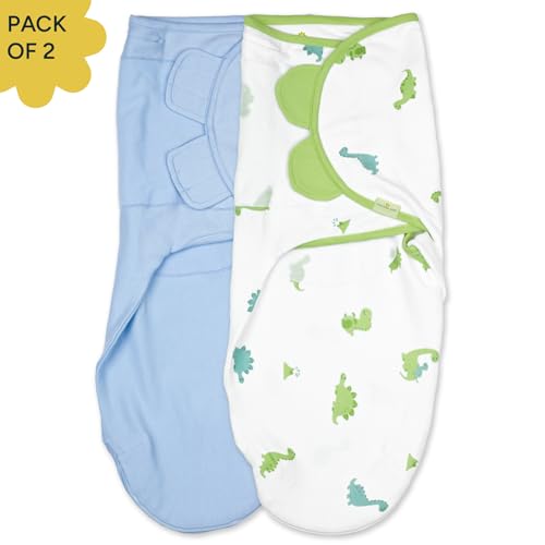 Image of NINTARABABY Swaddle Wrap for Newborns - Organic Cotton, 21 inch x 10 inch | Wake Me Not Swaddle with Baby-Safe Velcro, Ultra-Soft & Snug Sleep Sack, Breathable Swaddling Blanket, Gifts for 0-3 Months