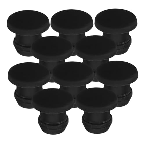 Alipis 20Pcs Silicone Hole Plugs End Caps for Kitchen Wall Panels Black Silicone Stoppers for Leak Prevention and Sealing Needs