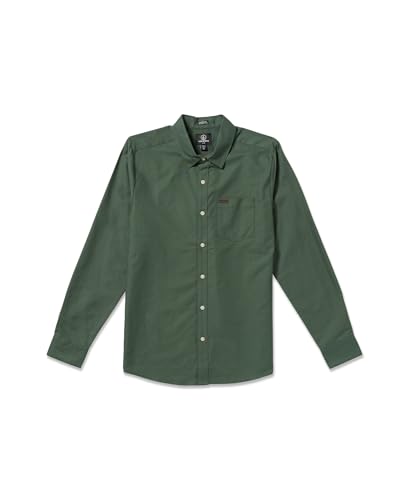 Image of Volcom Men's Long Sleeve Woven Button-up Shirt, Casual Or Dress Shirt for Work & Everyday Wear