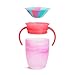 Munchkin® Miracle® 360 Trainer Sippy Cup with Handles, Spill Proof, 7 Ounce, Tropical Swirl, Pink Multi