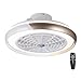 Nowoczesny wentylator sufitowy z oświetleniem LED, ściemniaczalne wentylatory sufitowe z lampami z zdalnym sterowaniem, ciche wentylator Smart Invisible Sufit wentylatory do sypialni salonu,Gold