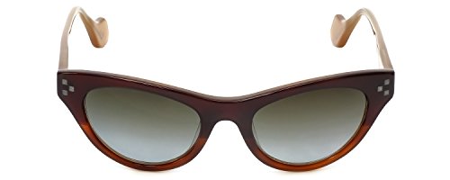 Reptile Designer Polarized Sunglasses Stiletto in Brown-Fade with Grey-Gradient Lens2