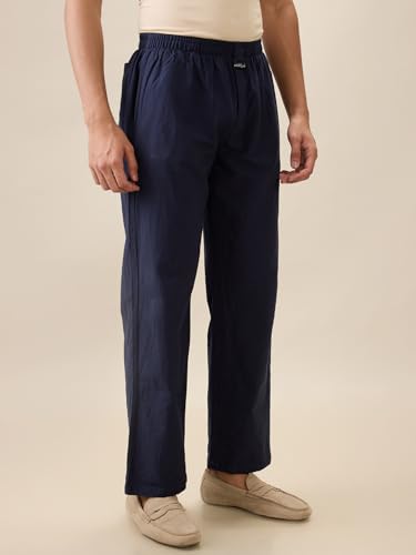 Nick&Jess mens 100% Cotton Dobby Mens Nevy Blue pajama3