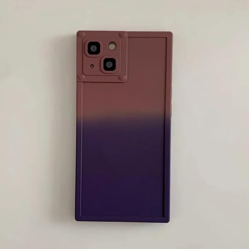 Coque antichoc iPhone 14 Pro Max en TPU souple au design carré dégradé