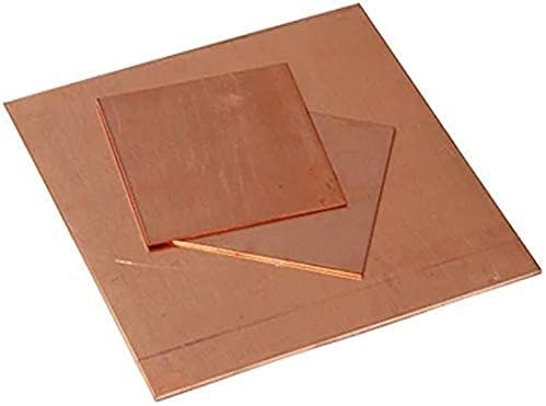 SLTAXAR 2 PCS Placa De Cobre 1mm 99.9%, Láminas De Cobre 20cm X 10cm X 1mm, Chapa De Cobre, Placa De Cobre Puro Para Manualidades De Metal Fabricación De Joyas Impresión De Placas De Circuito