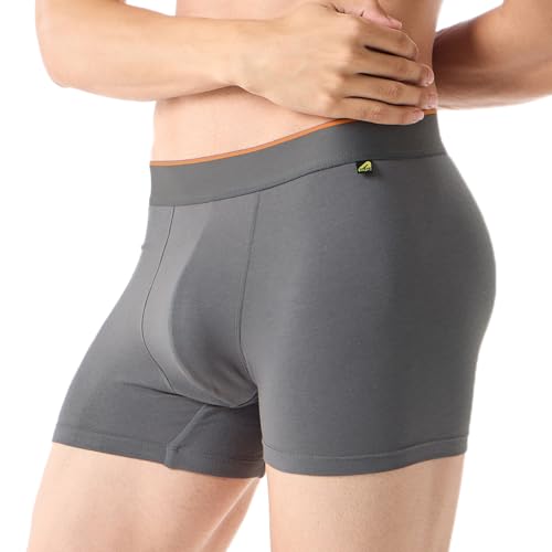Image of Boldfit Trunk Underwear for Men, Cotton Stretch Innerwear, Ultra-Soft Lightweight Boxer Briefs, No-Ride-Up Fit, Open Fly, Moisture-Wicking, Anti-Bacterial, Plush No-Mark Waistband