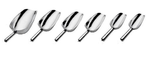 Update International 6 Sizes Aluminum Candy, Bar, Ice Scoops, Silver #TOP10