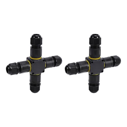 Greensen Electrical Junction Box, 3 Pin Outdoor Cable Connector with IP68