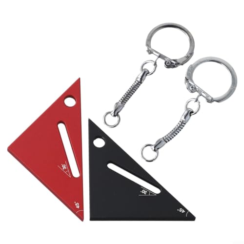 Regla Triangular de Aleación de Aluminio 45 90 Grados miniatura 2
