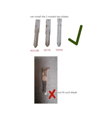 Coque de clé pour Suzuki Swift - Boîtier de remplacement 2 boutons sans lame