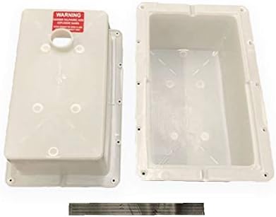 A.A Vented Battery Box for RV, Camper, Marine, Boat with Foam Strip Vapor Barrier (Top & Bottom Vent)
