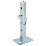 KUAFU Adjustable Jack Stand Compatible with Square Jacks with 2.0 inches Square Tube 8000lbs Trailer Jack Drop Legs W/5 Mounting Holes Silvery Steel Heavy Duty