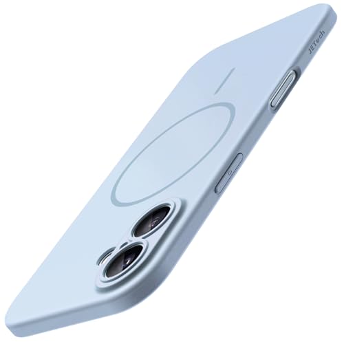 Image of JETech Magnetic Slim Case for iPhone 17 6.3-Inch, Compatible with MagSafe, Ultra-Thin Lightweight Minimalist Phone Cover with Matte Finish and Full Camera Lens Protection (Mist Blue)