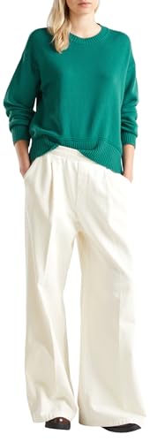 United Colors of Benetton Camiseta G/C M/L 1244d10bc Suéter, Verde, XL para Mujer