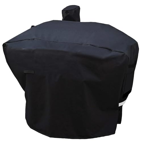Grill Cover for Camp Chef 24 Pellet Grills, SmokePro DLX, Woodwind 24, DLX 24, SmokePro 24, PG24MZG, PG24SG, PG24, PG24LS, PG24S, PG24SE, Waterproof 600D Anti-Fade Full Length Smoker Cover