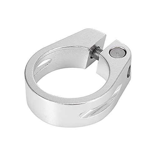 X AUTOHAUX 31.8mm Aluminium Alloy Bike Seat Post Clamp Seat Post Adapter, Silver Tone - Image 4
