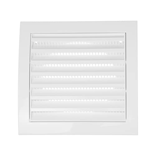 White Exhaust Hood Vent 4” Inch with Builtin Pest Guard Screen, 100mm, Air Vent Cover, HVAC