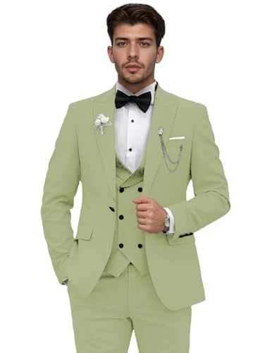 Men's Tuxedos Suit 3 Piece Big and Tall Suits for Men Slim Fit Tuxedo for Men Wedding Prom Party Business Men's Suits