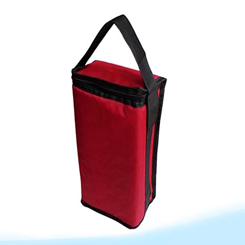 Amosfun 2 compartimentos garrafa de vinho alça isolada bolsa de transporte de vinho garrafa de vinho