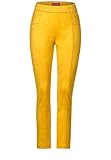 esprit damen jeans gelb Skinny Fit und Skinny Legs Street One Damen Velours-Hose mit High Waist Amber Yellow 42 Super Slim, Skinny Leg, Hoher Bund, Elastikbund, Stretchiges Material, Damenjeans Style Hope