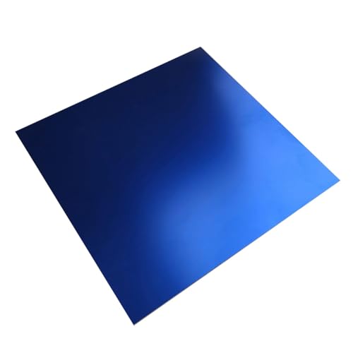 5 láminas de aluminio anodizado azul de 200 × 200 mm, placa de panel de aleación de aluminio plana, lámina de aluminio anodizado for maquetas arquitectónicas.(200x200x1.0mm)