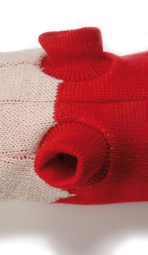 Best Friend - Snow Heart Sweater for Dogs. Sweater with Super Warm Yarn, Half Sleeve and Elasticated Leg Band - Image 3