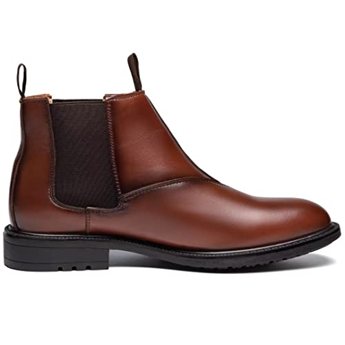 Image of Arkbird Chelsea Ankle Boots for Men Genuine Leather Oxford Casual and Formal Dress Boot