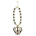 Imagine Mart Car Hanging Golden Khanda in Crystal Beads for Car