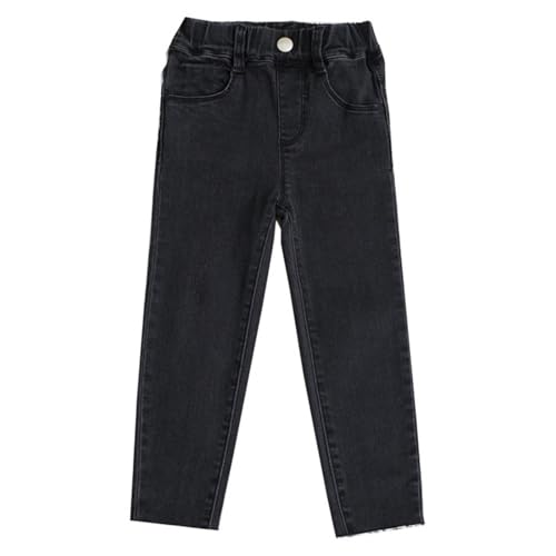 Girl's Y2K Heart Embroidery Elastic High Waist Jeans Denim Trousers Trendy Y2K Cute Graphic Jean Pants with Pockets2