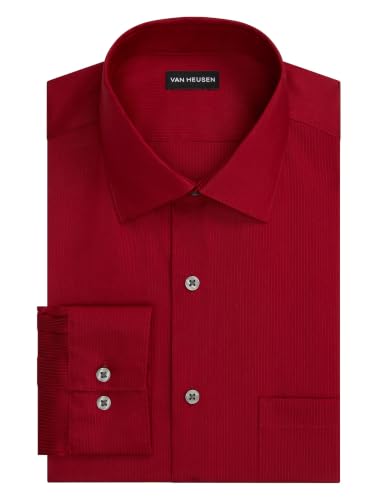 Image of Van Heusen Men's Dress Shirt Fitted Everyday Defense Stretch