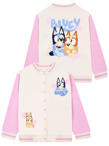Bluey Jacket, Long Sleeve Girls Jacket, Kids Cotton Bomber Jackets, Girls Clothing