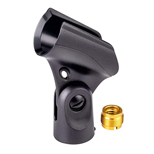 Flexibler Mikrofon-Clip, Mikrofonständer, langlebige Stärke, Mikrofon-Adapter, 180° vorne und hinten, drehbarer Mikrofonclip