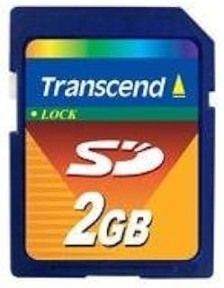 Transcend 2 GB SD Flash Memory Card (TS2GSDC) 2GB SD Memory Card, Transcend Secure Digital Memory