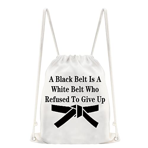 Jytapp Martial Arts Drawstring Bags Tae Kwon Do Gifts Black Belt Karate Gifts Jiu Jitsu Gifts Taekwondo Gym Drawstring Backpack For Karate Fitness Gifts, Beige #TOP4
