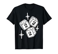222, Angel Number, 222 angel, manifestation, spiritual, zodiac, astrology, lucky number, spirituality, Dice, Dice Game Lightweight, Classic fit, Double-needle sleeve and bottom hem