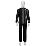 Titulow School Uniform Style Costume Black Long-Sleeve Blazer and Pants (Male M)