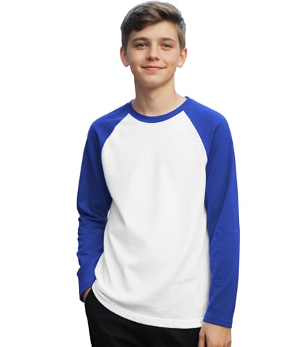 T-shirt pour garçon en coton col rond idéal pour le sport et l'école