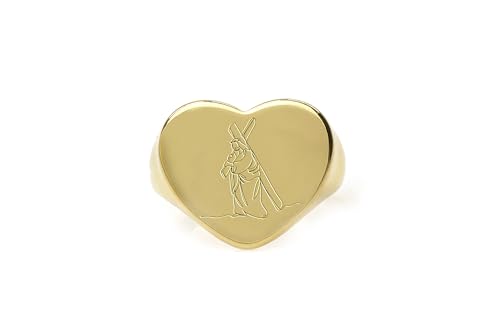 Bague en Or 14k d'exception : l'élégance de la chevalière Jésus