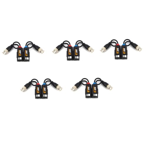 Wiring Connecting Terminals - 5 Pairs 8MP BNC Video Balun Connector Transmission Twisted Pair Transmitter CCTV Cable Support HD 8MP AHD/CVI/TVI Camera