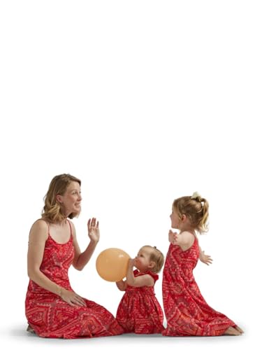 Wrangler Red Girl's Southwestern Tiered Maxi Dress 1123465722