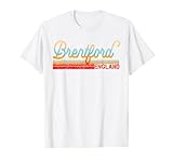 Retro Vintage Brentford- Vintage 80s Style Brentford Inglaterra Camiseta