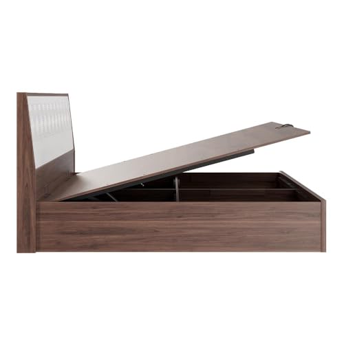 Image of Wakefit Bed | 3 Yr Warranty | King Size Bed, Comes with Hydraulic Storage, Noise-Free, Density: 680-750 kg /m, Termite & Borer Resistant, Fits Mattresses Up to 8 inches(Gibeon 78x72- Columbian Walnut)
