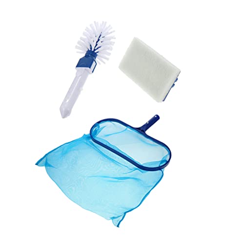 Holibanna 5-Piece Pool Cleaning Kit Skimmer Net Brush Leaf Rake Spa Cleaning Tools