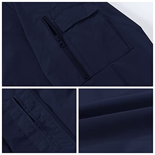 Image of Gopune Men's Windproof Bomber Jacket Lightweight Windbreaker Outdoor Golf Fashion Coat