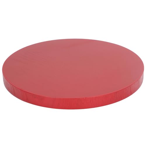 KIMISS Plateau de Service Décoratif avec Poignées – Plateau de Service en Bois pour Salon, Table Basse, Comptoir de Cuisine Rouge – Décoratif Rond en Bois pour la Décoration de la Maison (Les manches) – vue 8