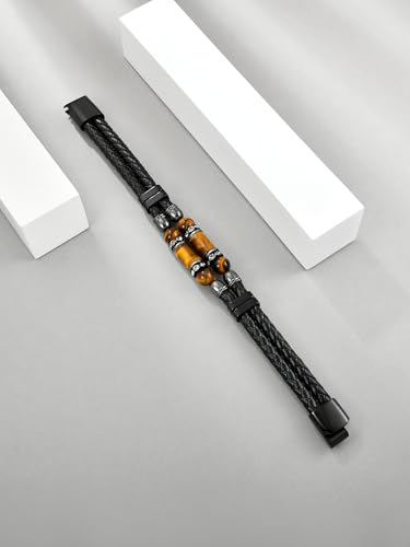 Pulsera de Cuero Turquesa para Hombre miniatura 2