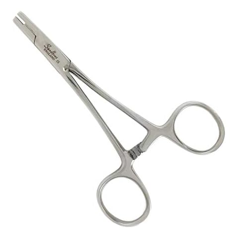 SANDBROS Dermal Anchor Tube Hemostat Forceps for Dermal Tops 3mm Dermal Top Cover