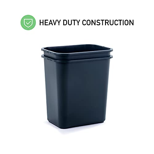 United Solutions ECOSolutions Abfalleimer Hergestellt aus recycelten Materialien, Kunststoff, Hunter Green, 28 Qt / 7 Gal, 2 – Bild 7