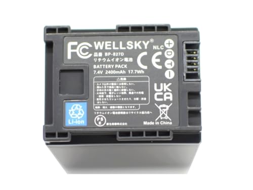 Canon iVIS HF G10 (+純正バッテリーBP-827D) Amazon | NinoLite(NinoLite) BP-827 BP-827D 互換 バッテリー